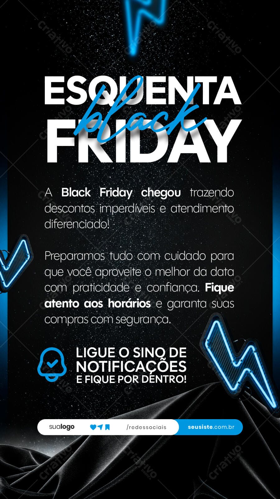Flyer para Esquenta Black Friday Psd Editável