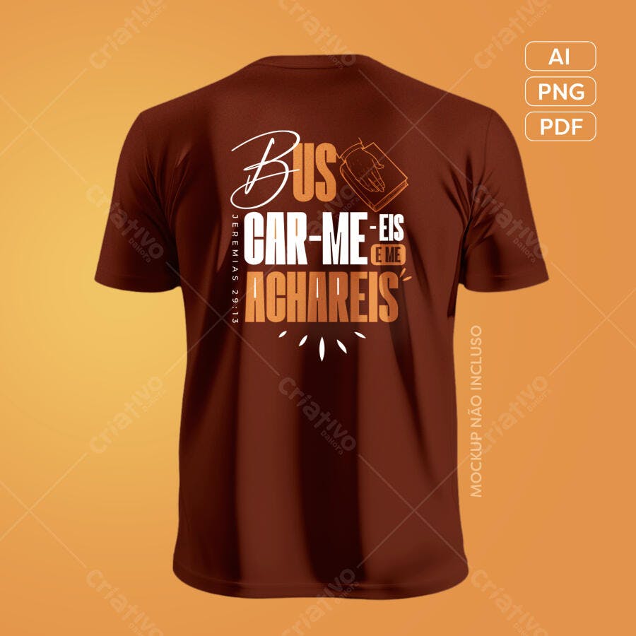 Ilustração para estampa de camiseta gospel em ilustrator Tema de Busca Espiritual jesus