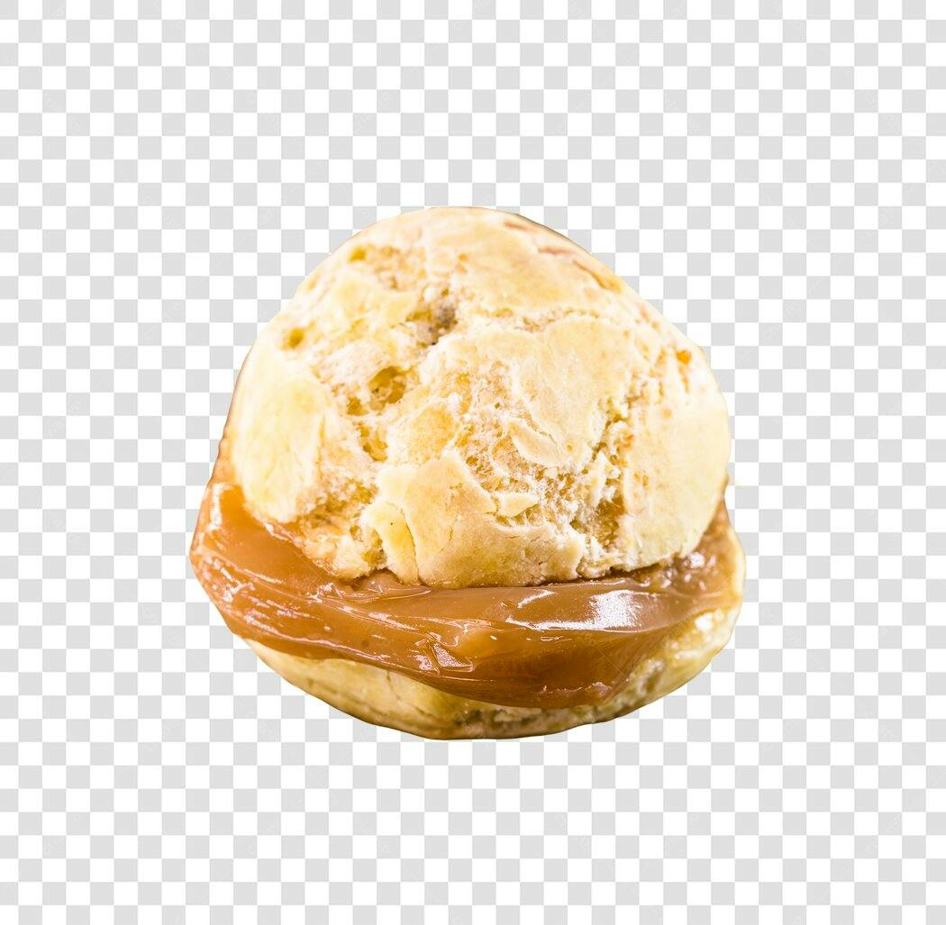Pão de Queijo com Doce de Leite Imagem Culinária PNG com fundo transparente