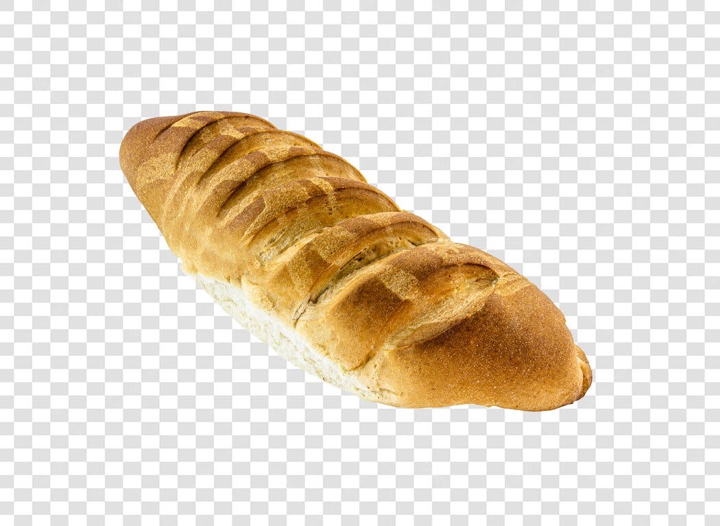 Foto de Produto Pão Baguete Artesanal Dourado PNG com fundo transparente