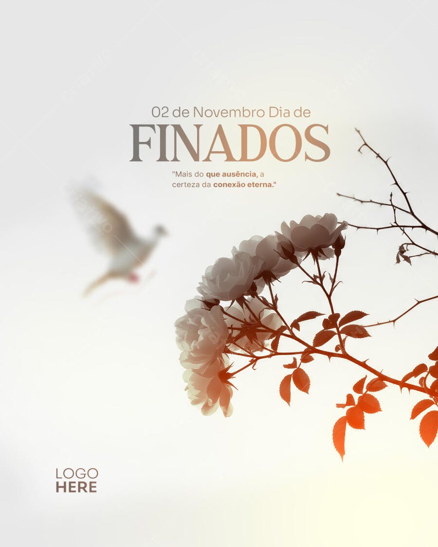 Flyer para Dia de Finados PSD Editável