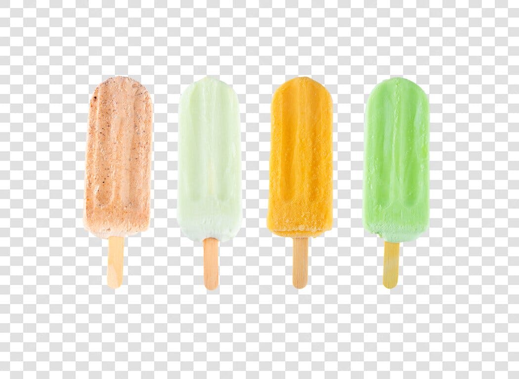 Imagem para Marketing de Verão Picolés Coloridos PNG com fundo transparente