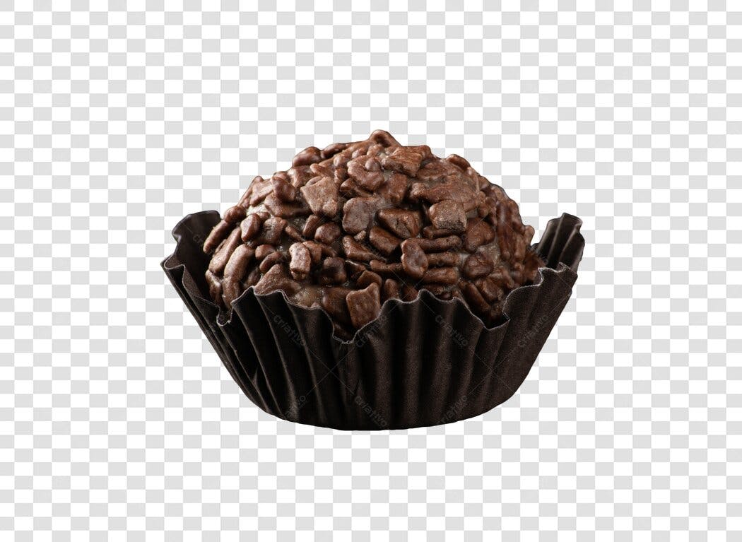 Foto Brigadeiro de Chocolate Granulado PNG com fundo transparente