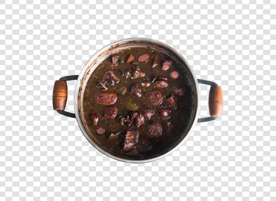 Ilustração Culinária Feijoada Brasileira Tradicional PNG com fundo transparente