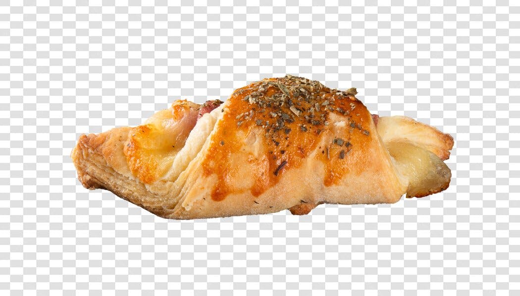 Salgado de queijo e presunto com orégano assado PNG com fundo transparente