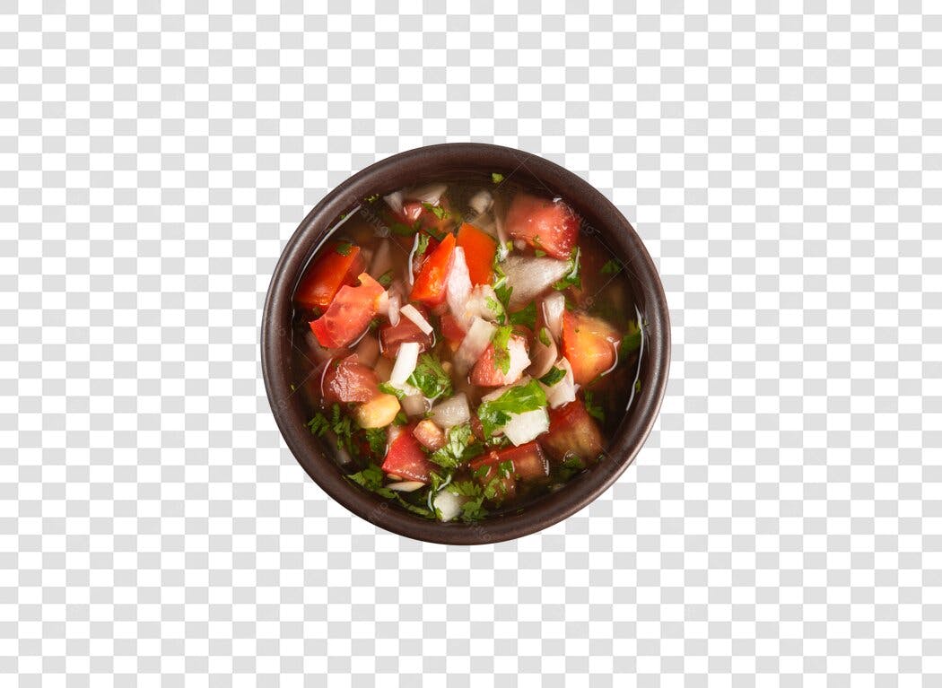 Imagem de Comida Molho Pico de Gallo Fresco Tomate Cebola Coentro PNG com fundo transparente