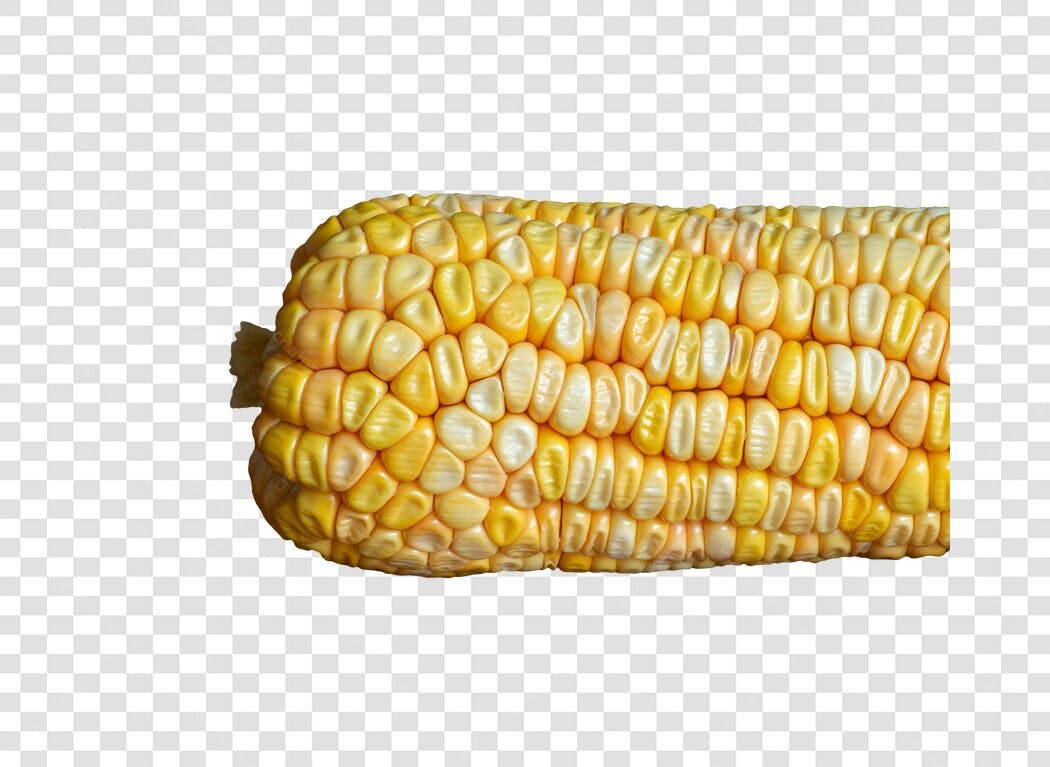 Elemento Milho na Espiga Amarelo PNG com fundo transparente para receitas e design