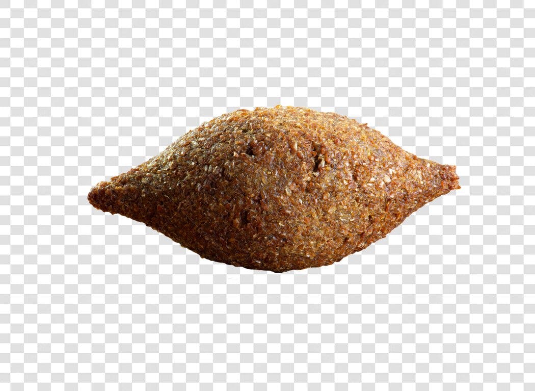 Salgado Kibbeh Frito Crocante Marrom PNG com fundo transparente