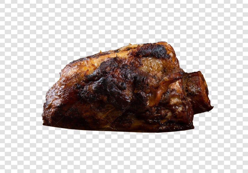 Imagem de Carne Assada Crocante Dourada PNG com fundo transparente