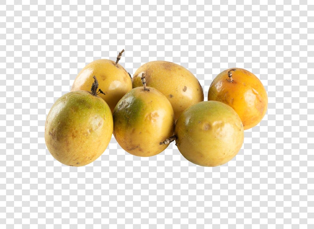 Produto Alimentício Maracujás frescos tropicais PNG com fundo transparente