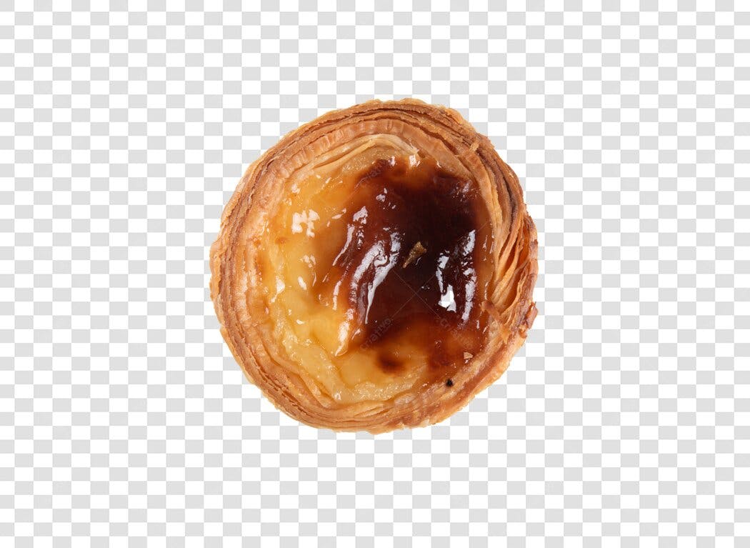 Elemento gráfico Pastel de Nata doce português PNG com fundo transparente