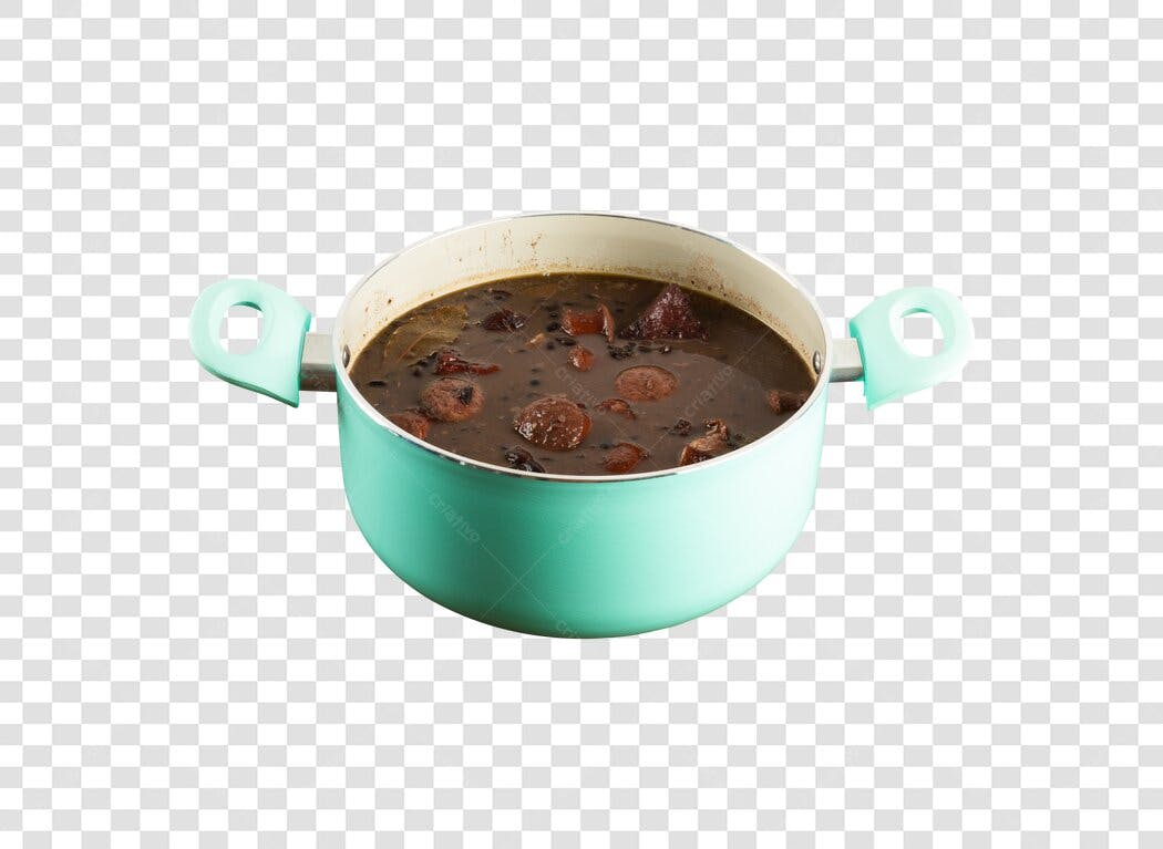 Imagem para Menu Digital Panela de Feijoada Completa Turquesa PNG com fundo transparente