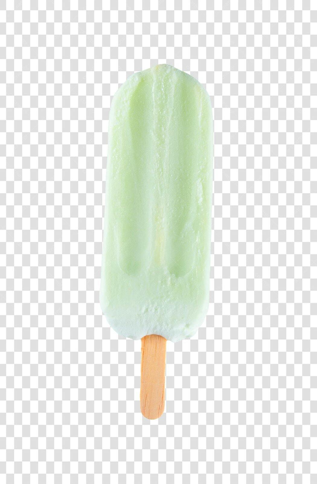 Imagem para Marketing Picolé Verde Claro Verão PNG com fundo transparente