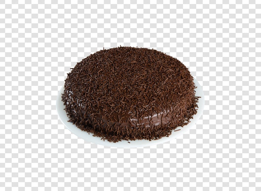 Imagem de Bolo de Chocolate com Granulado para Aniversário PNG com fundo transparente