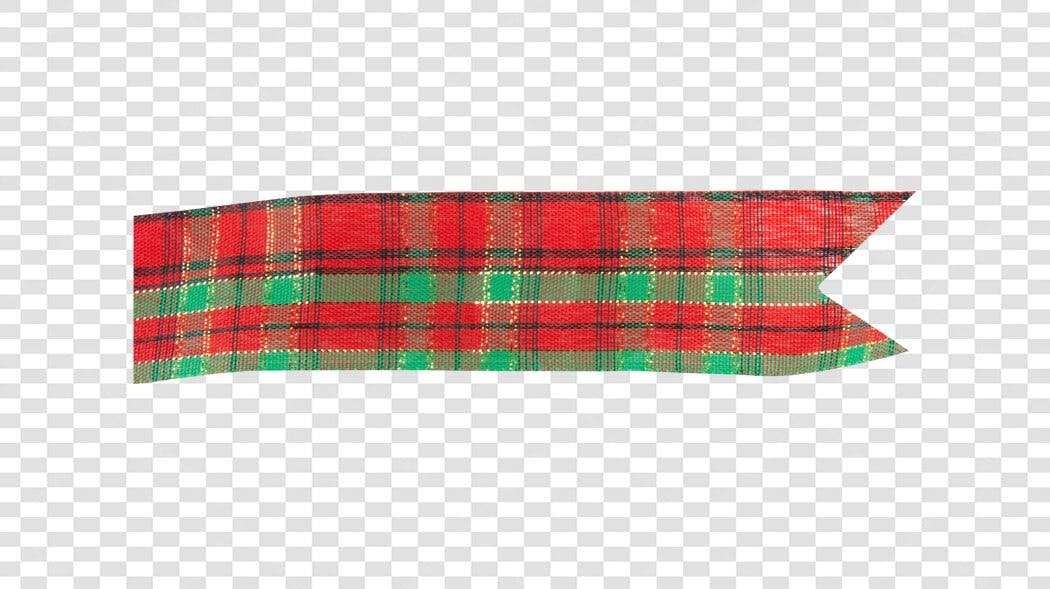 Bandeirola decorativa festiva xadrez vermelho e verde PNG com fundo transparente