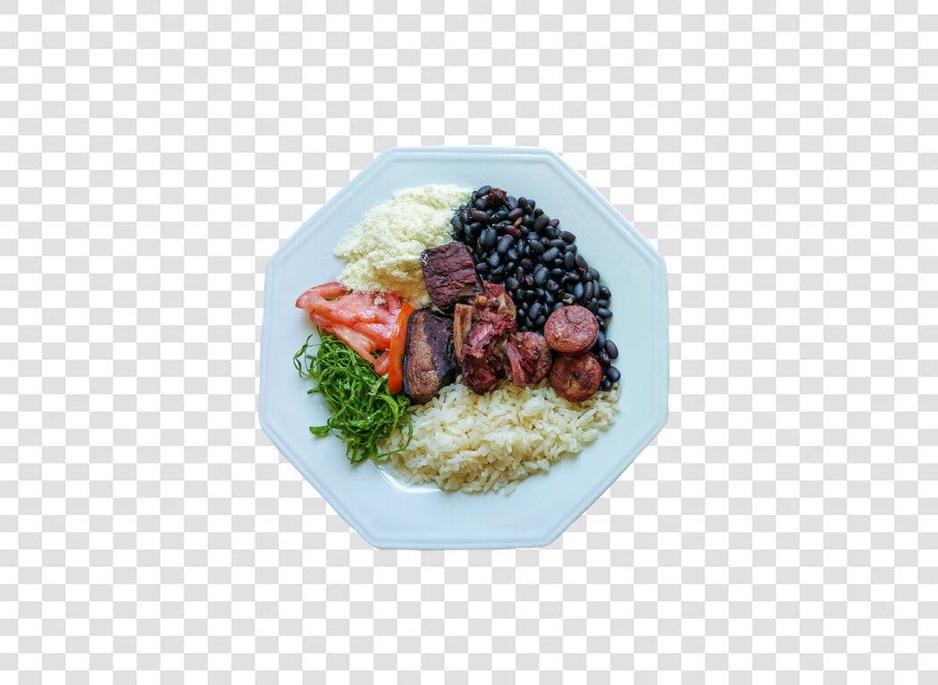 Imagem de Feijoada Completa Tradicional para cardápio digital PNG com fundo transparente