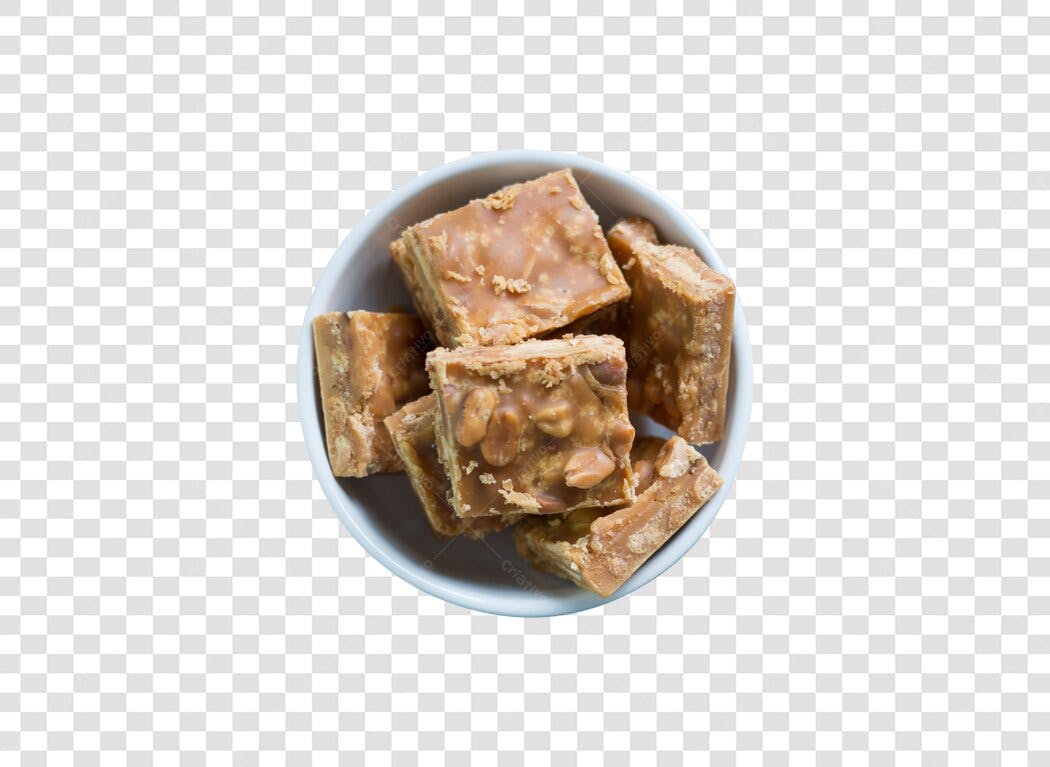Foto de Produto Pé de Moleque Doce de Amendoim PNG com fundo transparente