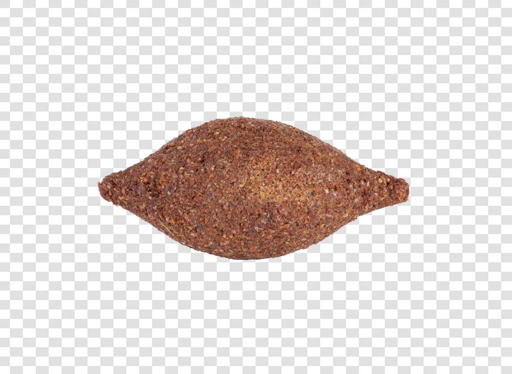 Objeto Kibe frito tradicional textura marrom PNG com fundo transparente