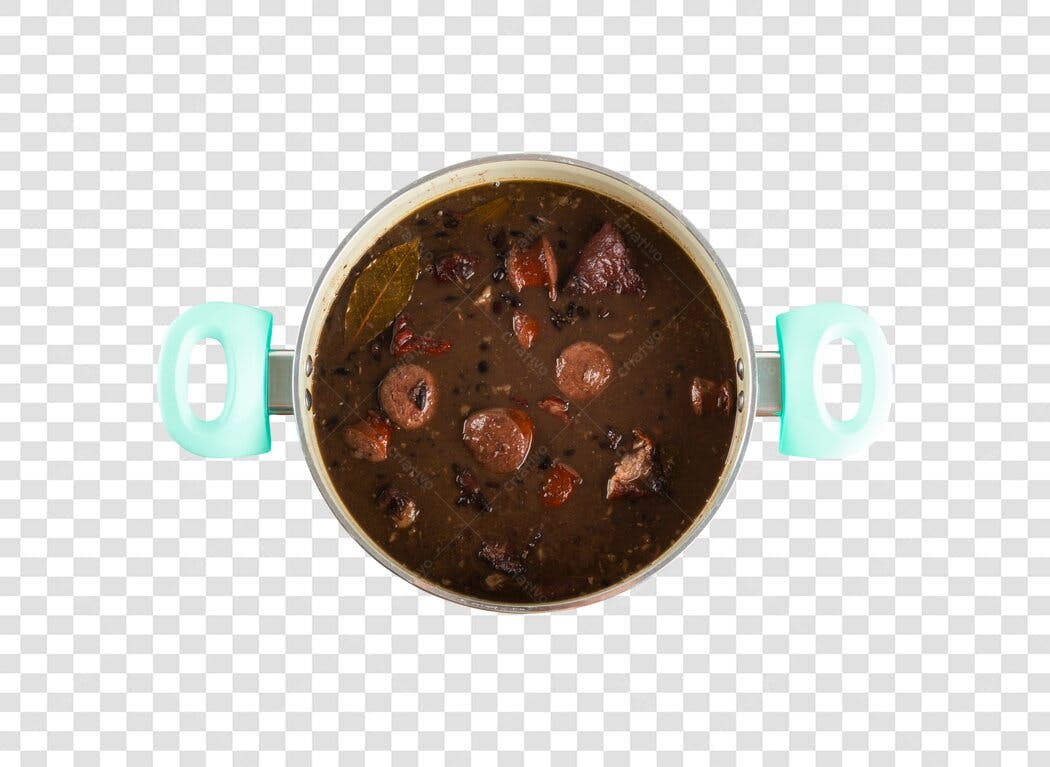 Foto de Comida Feijoada Tradicional Brasileira PNG com fundo transparente