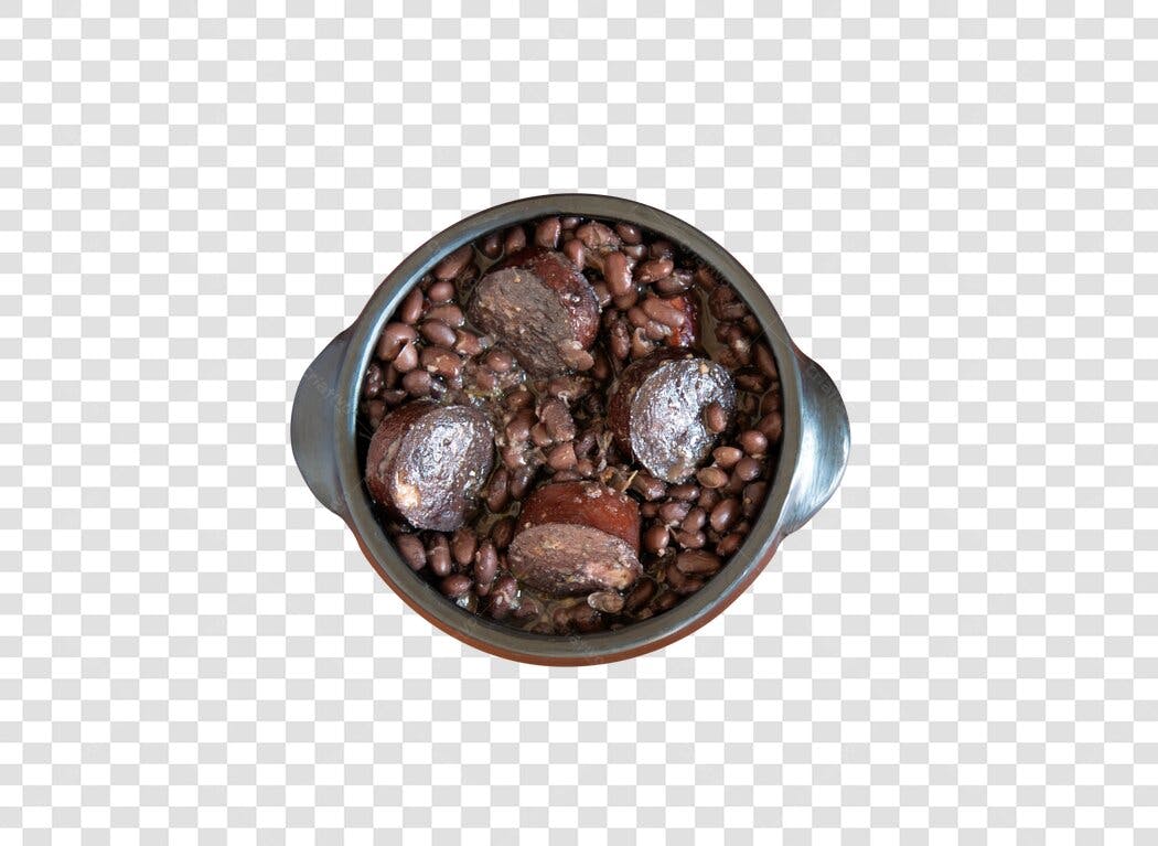 Prato de Feijoada Brasileira PNG com fundo transparente para cardápios e publicidade