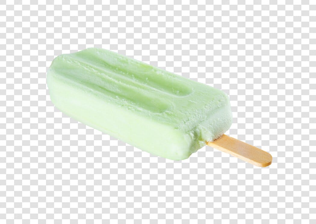 Foto de Produto Picolé Verde Verão Doce Refrescante PNG com fundo transparente