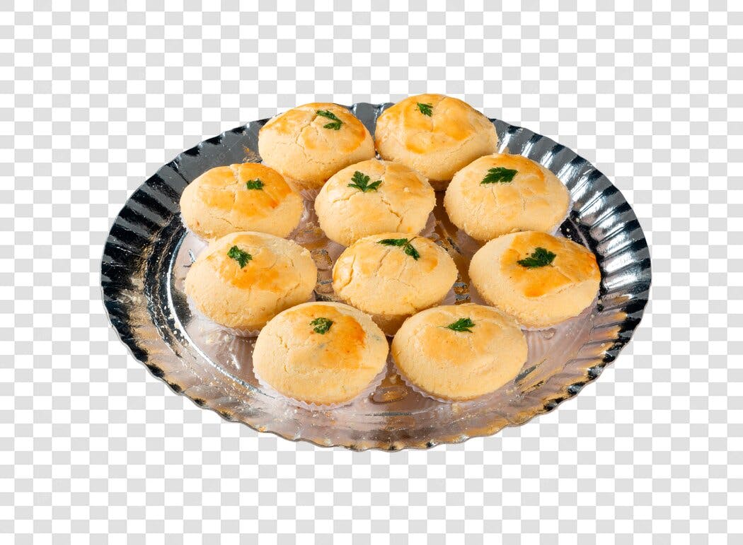 Imagem de Produto Empadinhas Salgadas Bandeja Prata PNG com fundo transparente