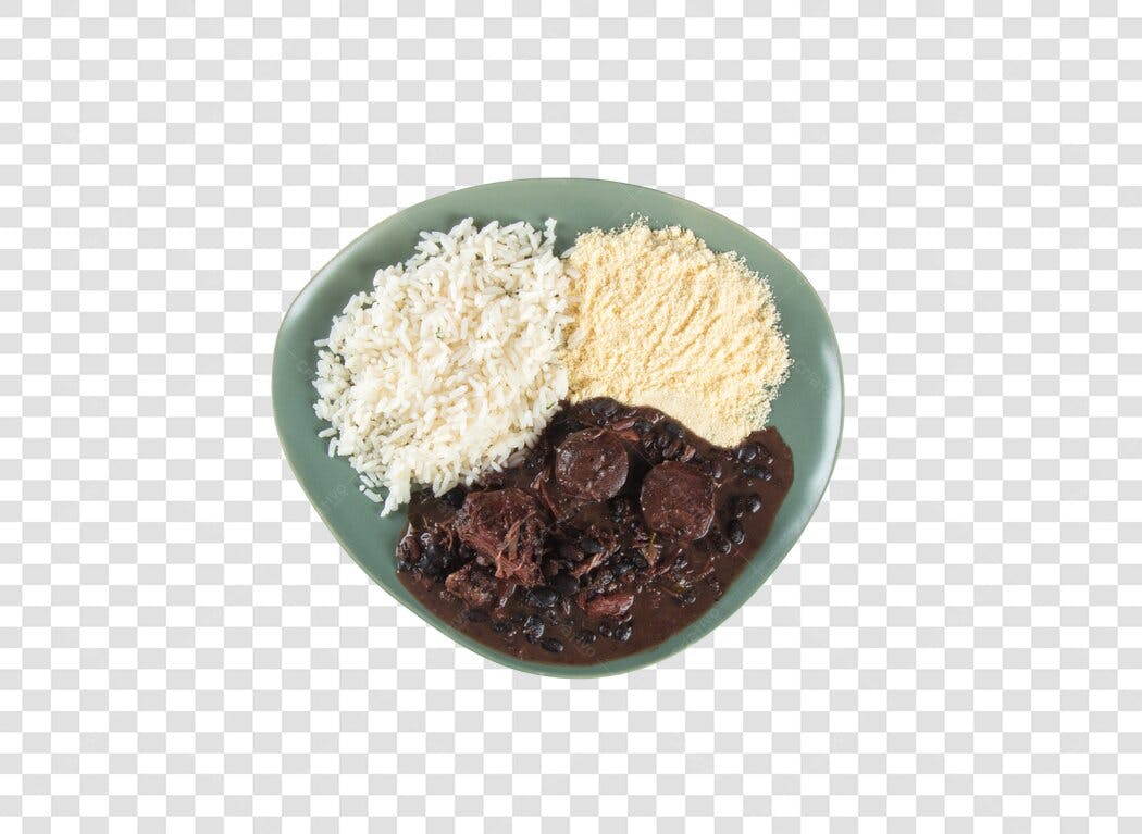 Imagem de produto Feijoada Completa com Arroz Farofa PNG com fundo transparente
