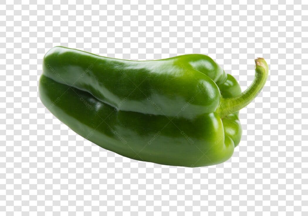 Elemento gráfico Pimentão Verde vegetal culinário PNG com fundo transparente