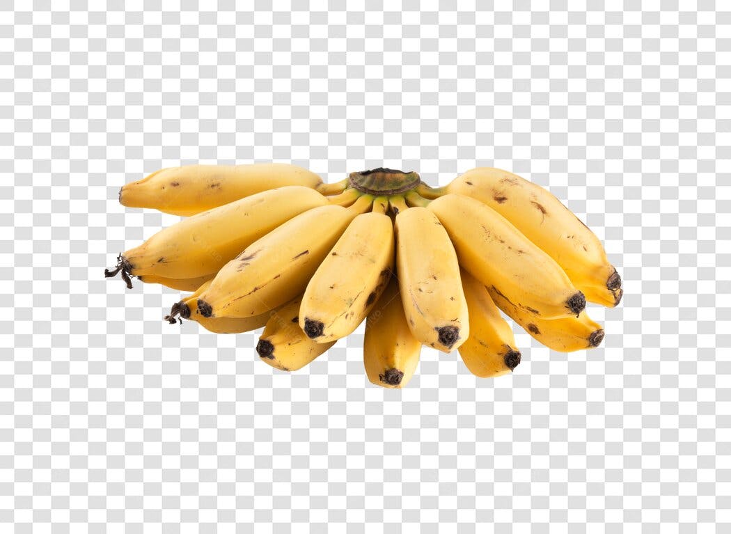 Elemento gráfico Cacho de Bananas Amarelas Maduras PNG com fundo transparente