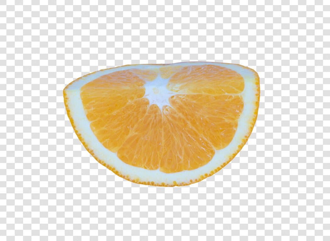 Elemento gráfico fatia de laranja fruta cítrica PNG com fundo transparente