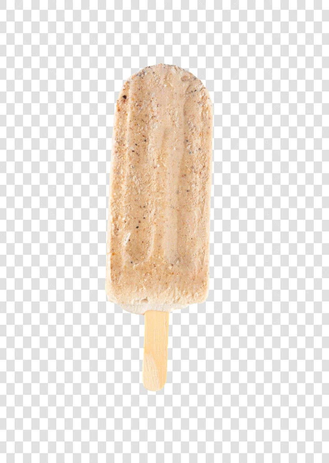 Picolé cremoso de amendoim PNG com fundo transparente para verão e sobremesas