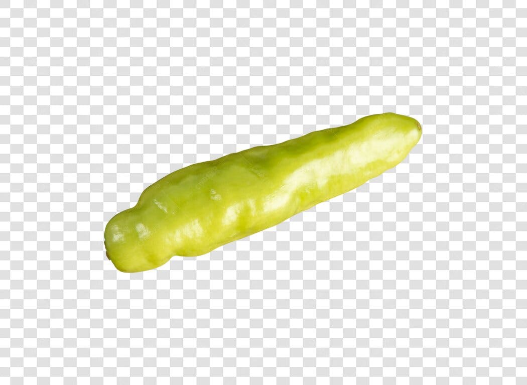 Pimenta Banana Verde Ingrediente Culinário PNG com fundo transparente