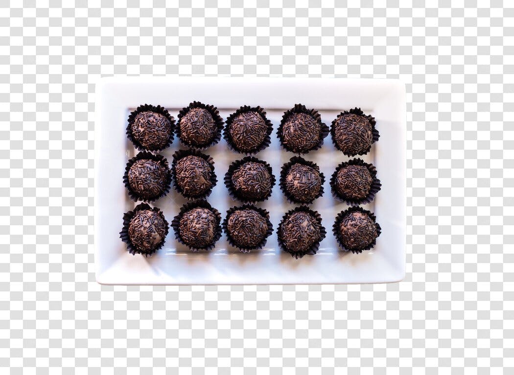 Coleção de Brigadeiros de Chocolate Doces para Festa PNG com fundo transparente