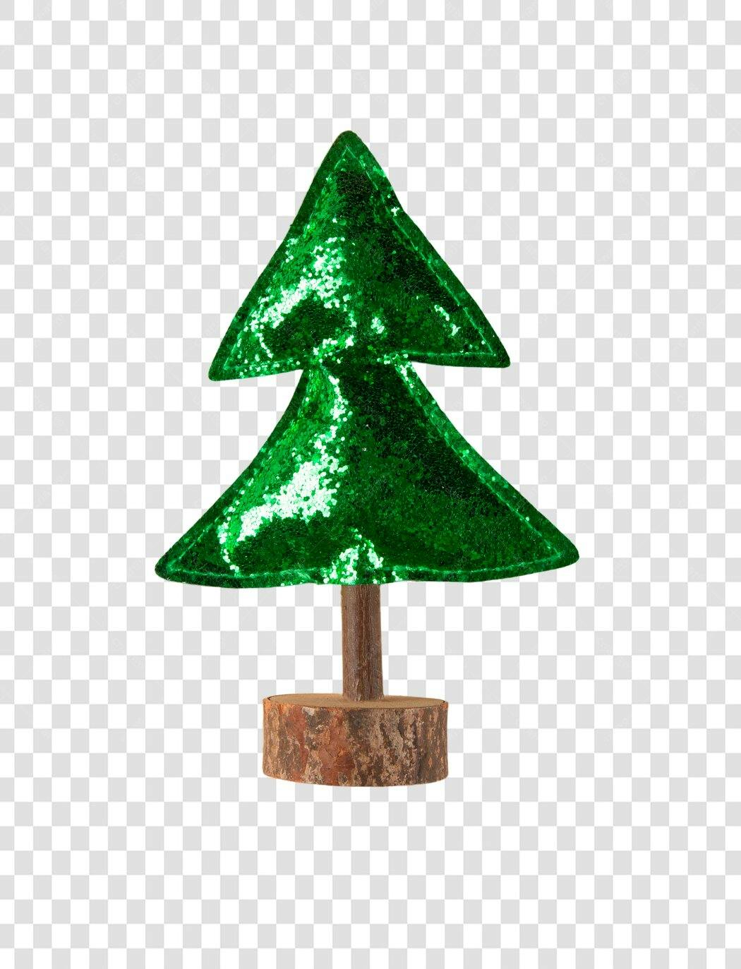 Ícone Árvore de Natal Verde Brilhante Lantejoulas para Festas PNG com fundo transparente