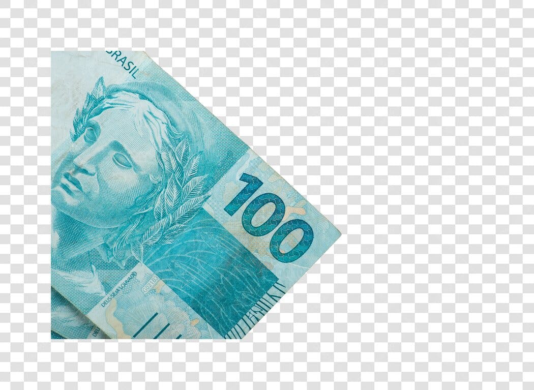Dinheiro Brasileiro Nota de 100 Reais para Finanças PNG com fundo transparente