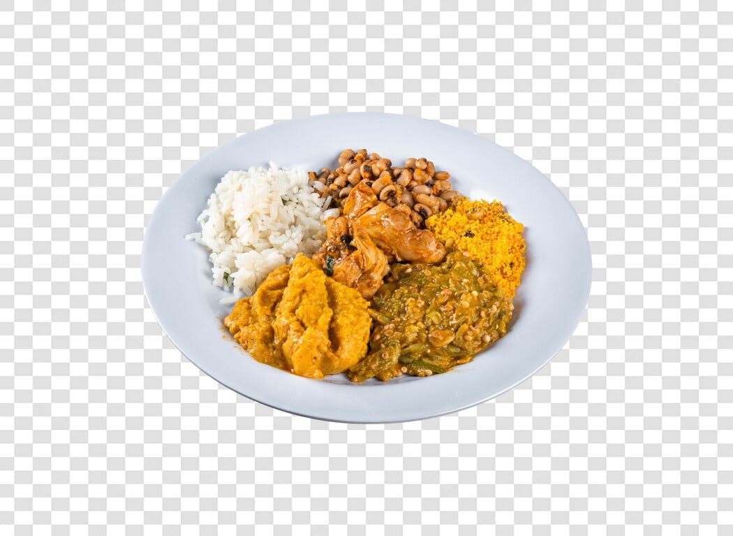 Foto de Comida Brasileira Completa para Restaurante PNG com fundo transparente