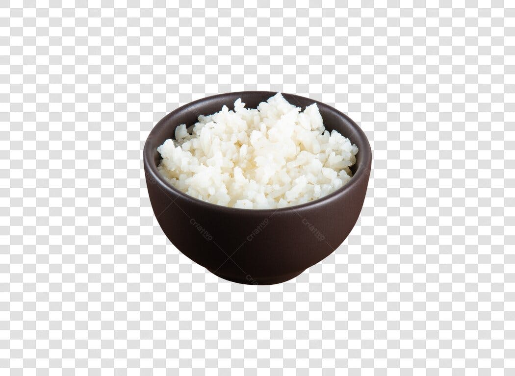 Elemento gráfico Tigela de Arroz Branco Cozido PNG com fundo transparente