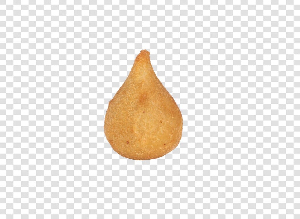 Salgado coxinha frita crocante para cardápio PNG com fundo transparente