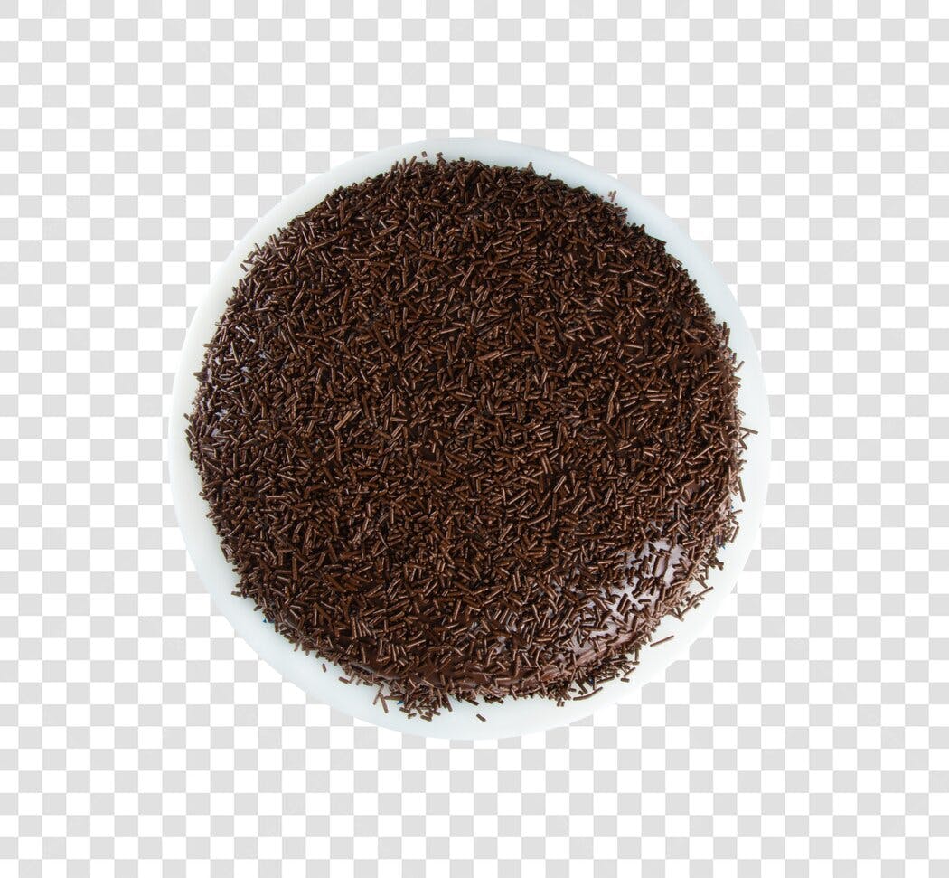 Doce Brigadeiro com granulado para celebração PNG com fundo transparente