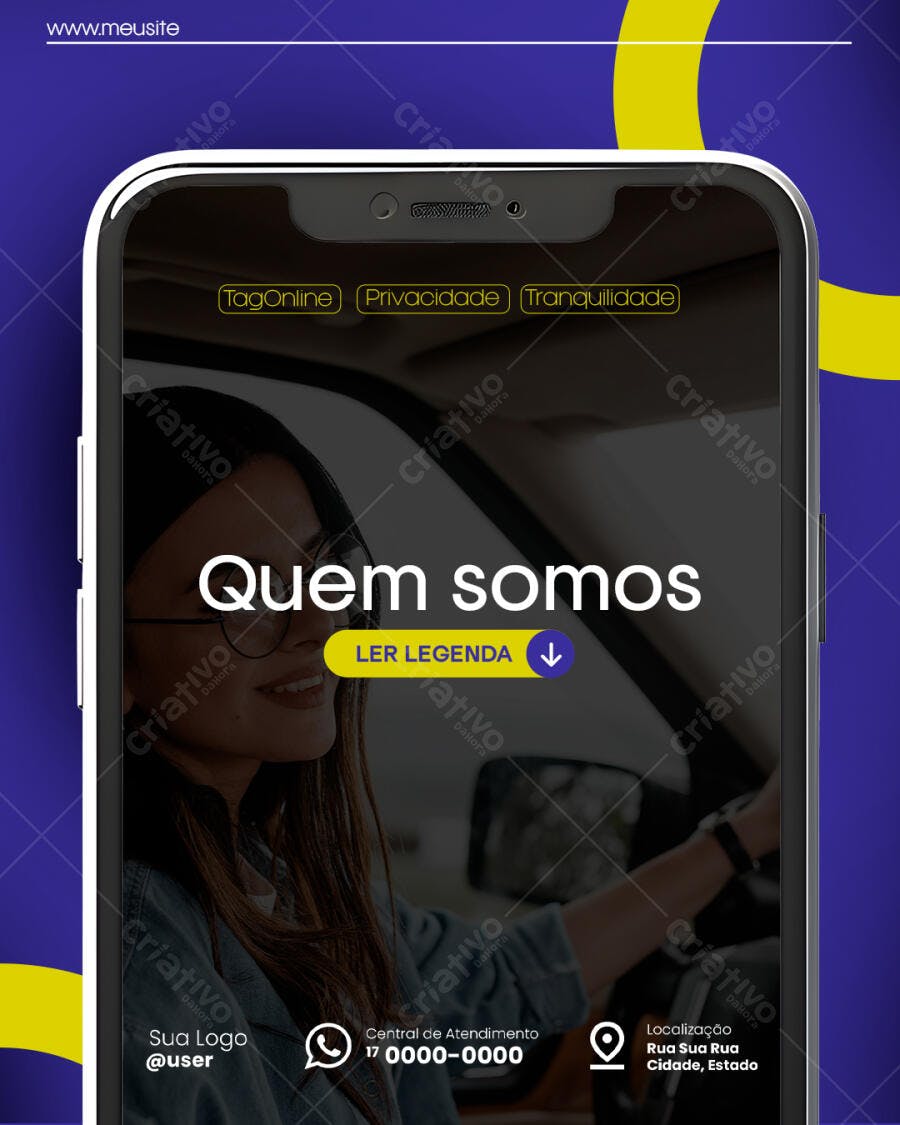 Post para Redes Sociais Identidade Digital e Privacidade PSD Editável