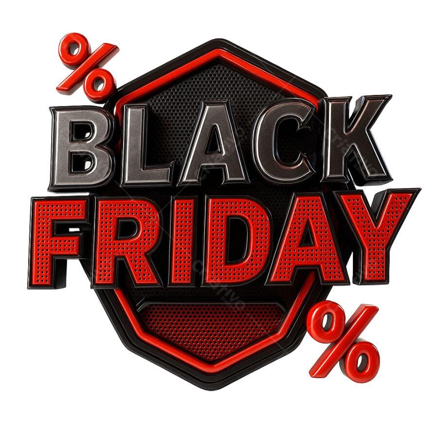 Elemento Gráfico Black Friday 29 de Novembro PNG com fundo transparente