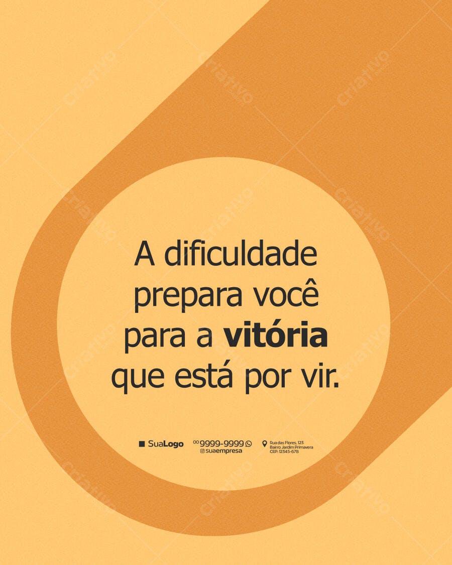 Post Redes Sociais para Superação e Vitórias PSD Editável