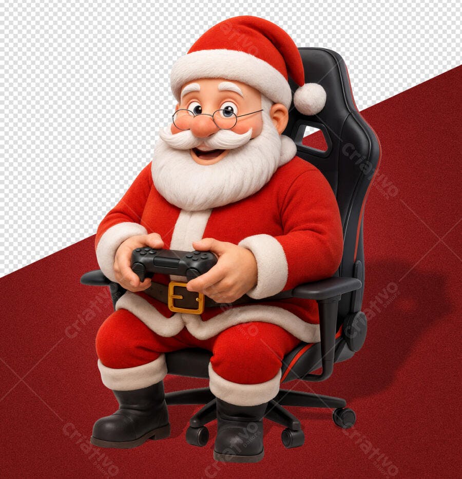 Elemento 3D para Natal Gamer PSD Editável