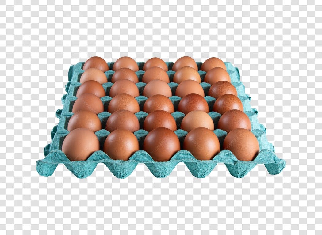 Imagem PNG Bandeja de Ovos Marrons para Mercado com fundo transparente