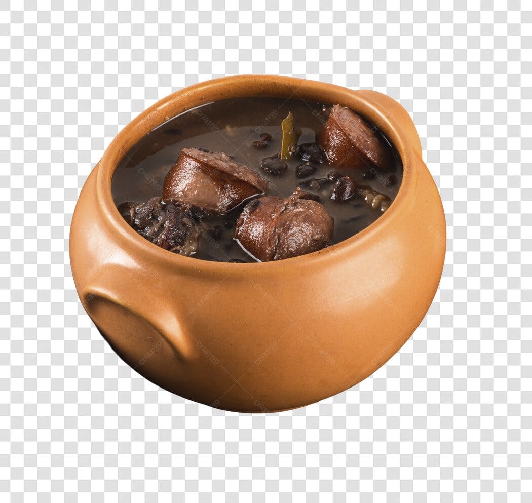 Imagem de Feijoada Brasileira em Panela de Barro PNG com fundo transparente