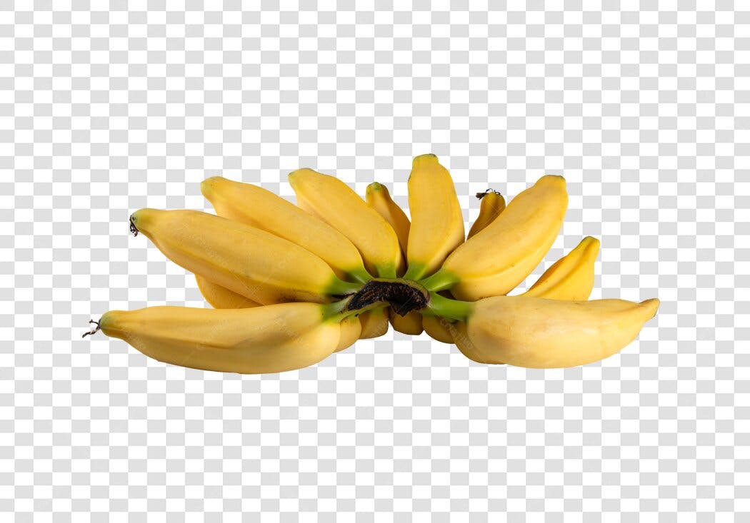 Imagem de Cacho de Bananas Amarelas Fruta PNG com fundo transparente