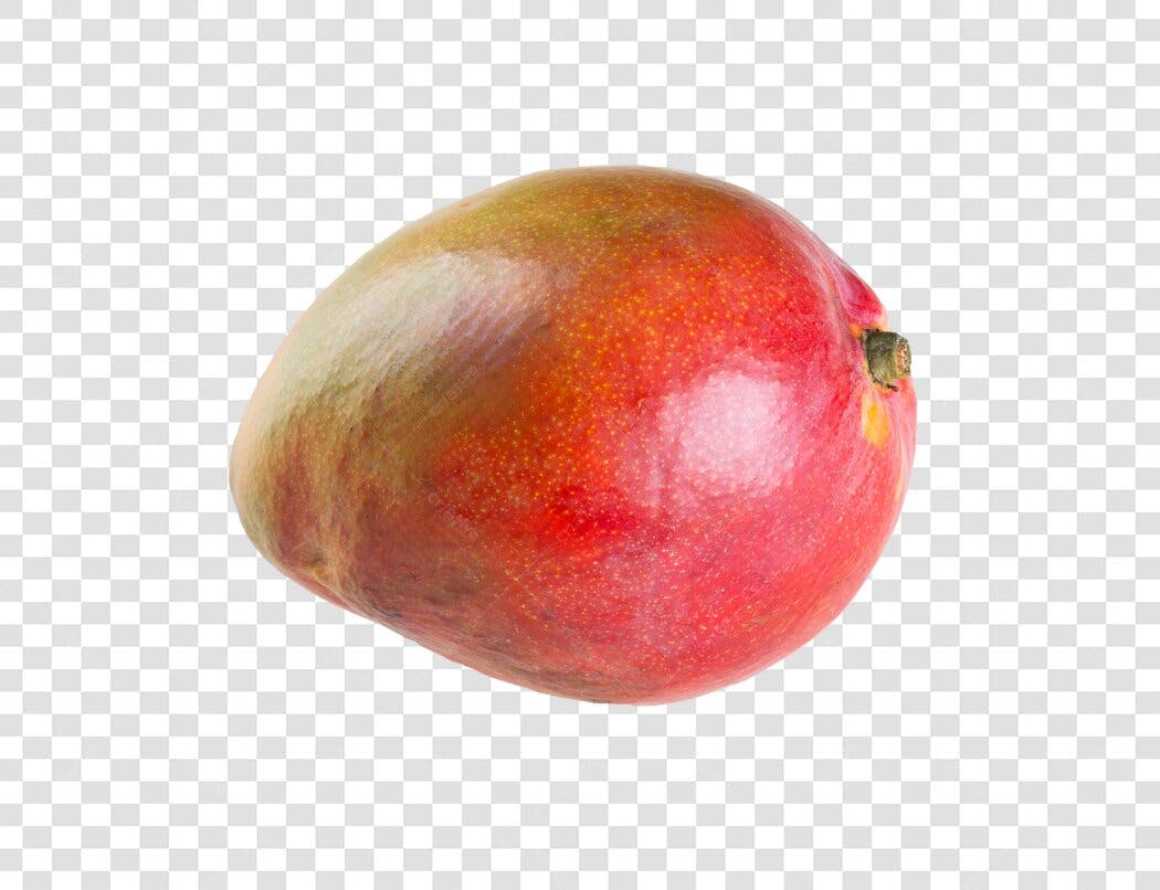 Fruta fresca manga vermelha e amarela PNG com fundo transparente