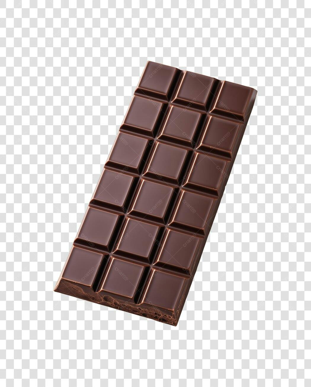 Imagem de produto Barra de chocolate amargo gourmet PNG com fundo transparente