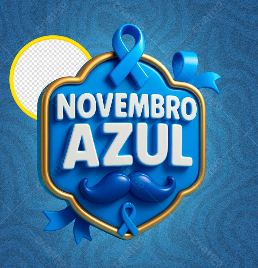 Flyer Novembro Azul Conscientização Masculina Psd Editável