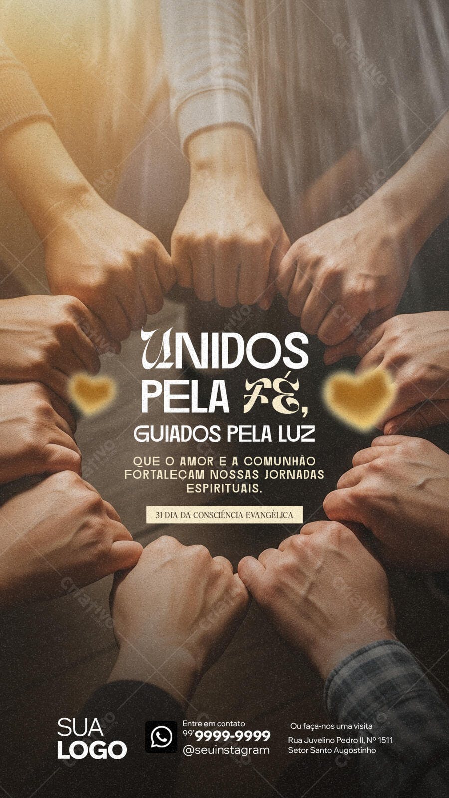 Flyer 31 Dia da Consciência Evangélica PSD Editável